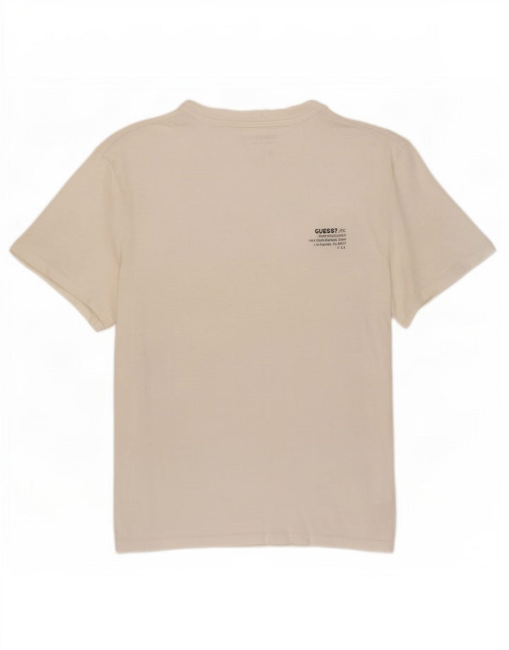 Ανδρικό T-Shirt Guess Regular Fit Top Μεσαίο λευκό βαμβακερό