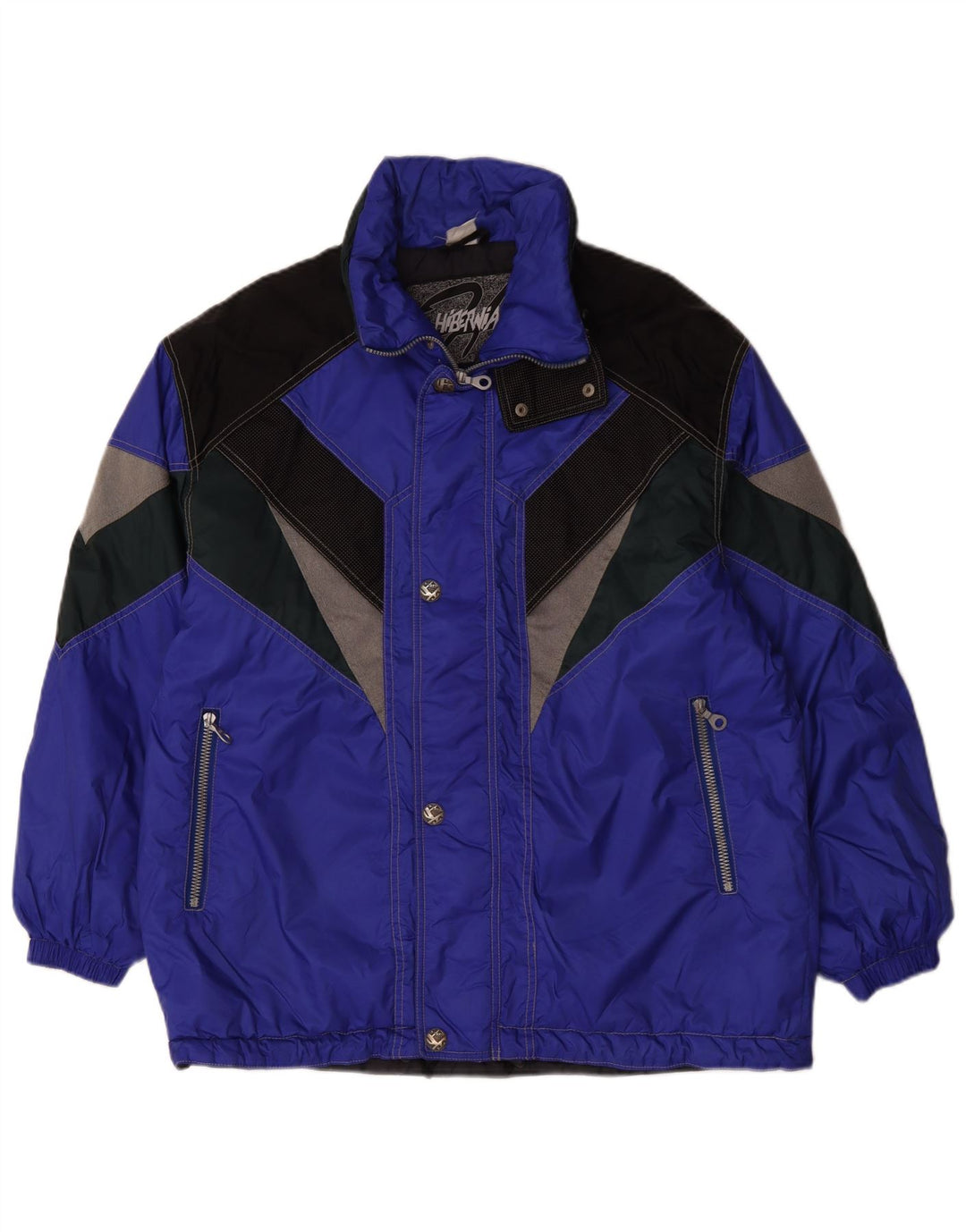 Ανδρικό μπουφάν Hibernia Ski UK 38 Medium Blue Colorblock Polyamide