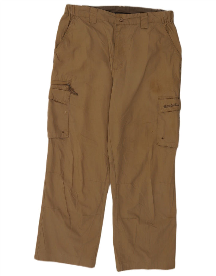 Mountain Warehouse Ανδρικό ίσιο παντελόνι Cargo W34 L26 Beige Polyester