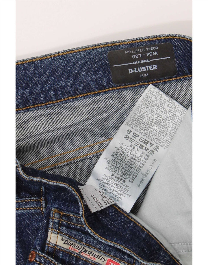 Ανδρικό τζιν Diesel D-Luster Slim W34 L30 Μπλε βαμβακερό