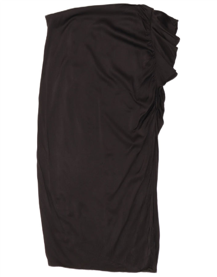 Zara Γυναικεία Midi Φούστα Medium W28 Μαύρη