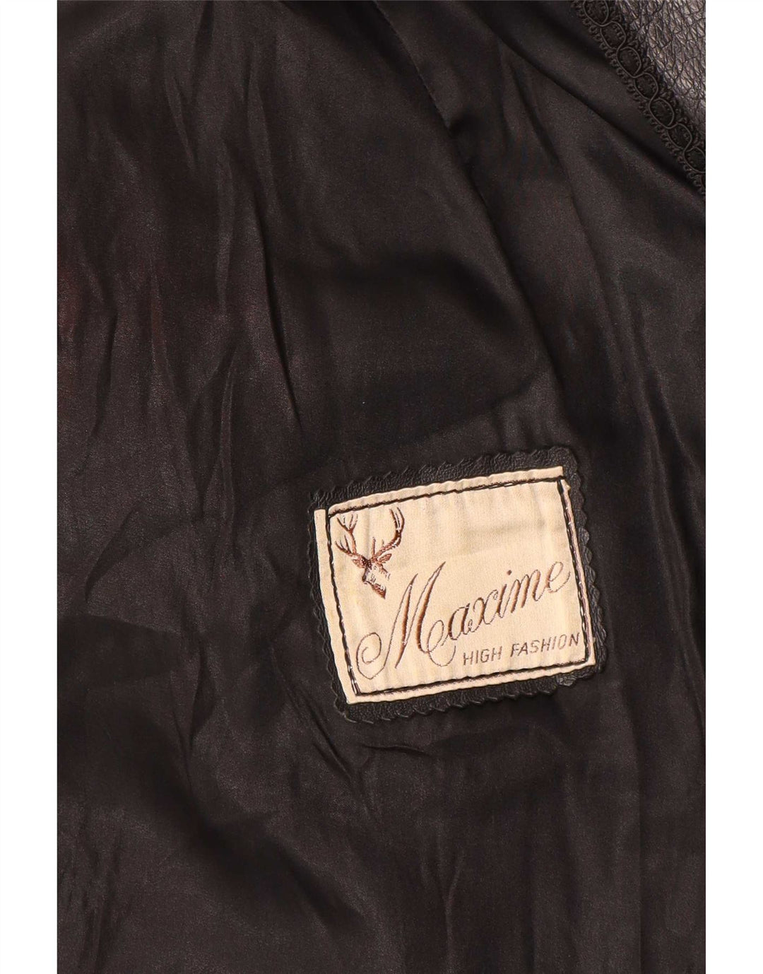 Maxime Γυναικείο Δερμάτινο Μπουφάν UK 14 Medium Μαύρο