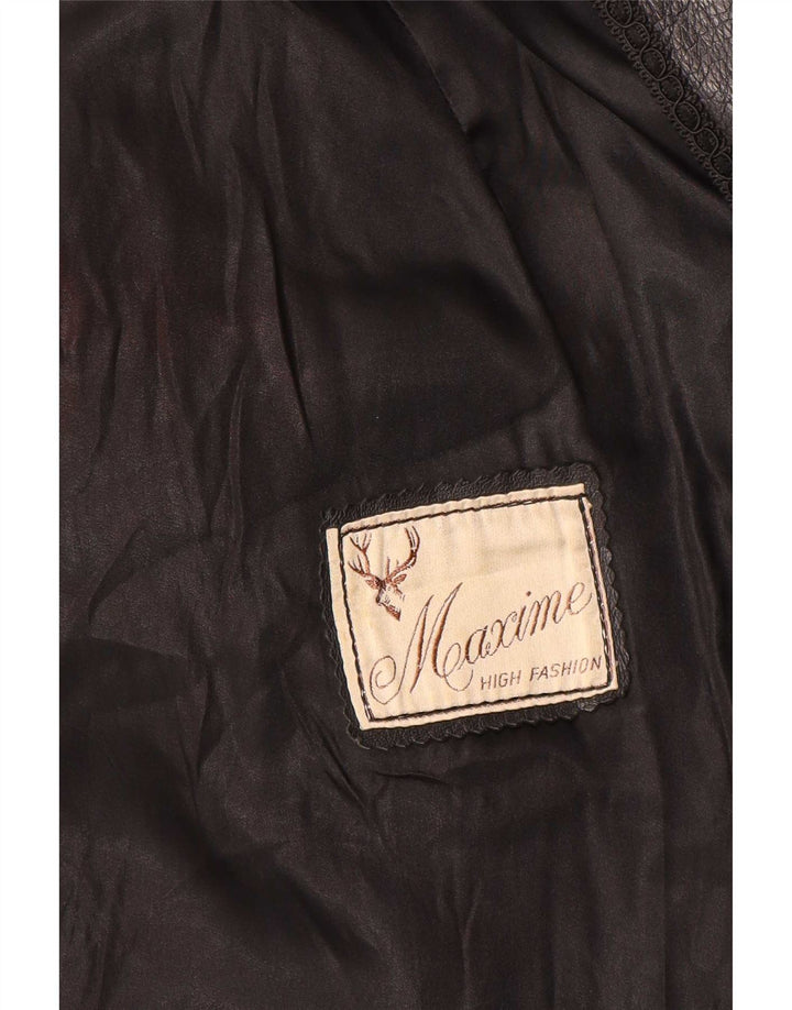 Maxime Γυναικείο Δερμάτινο Μπουφάν UK 14 Medium Μαύρο