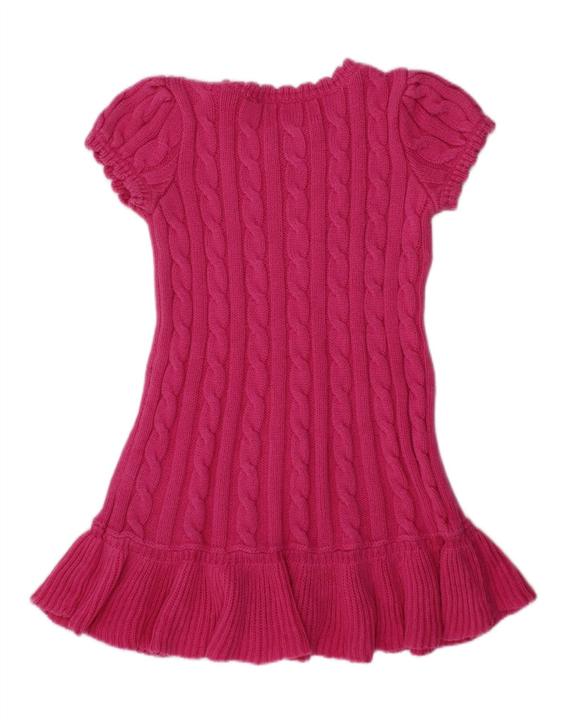 RALPH LAUREN Baby Girls Jumper Dress 18-24 Months Pink Cotton Vintage Ralph Lauren and Second-Hand Ralph Lauren from Messina Hembry 