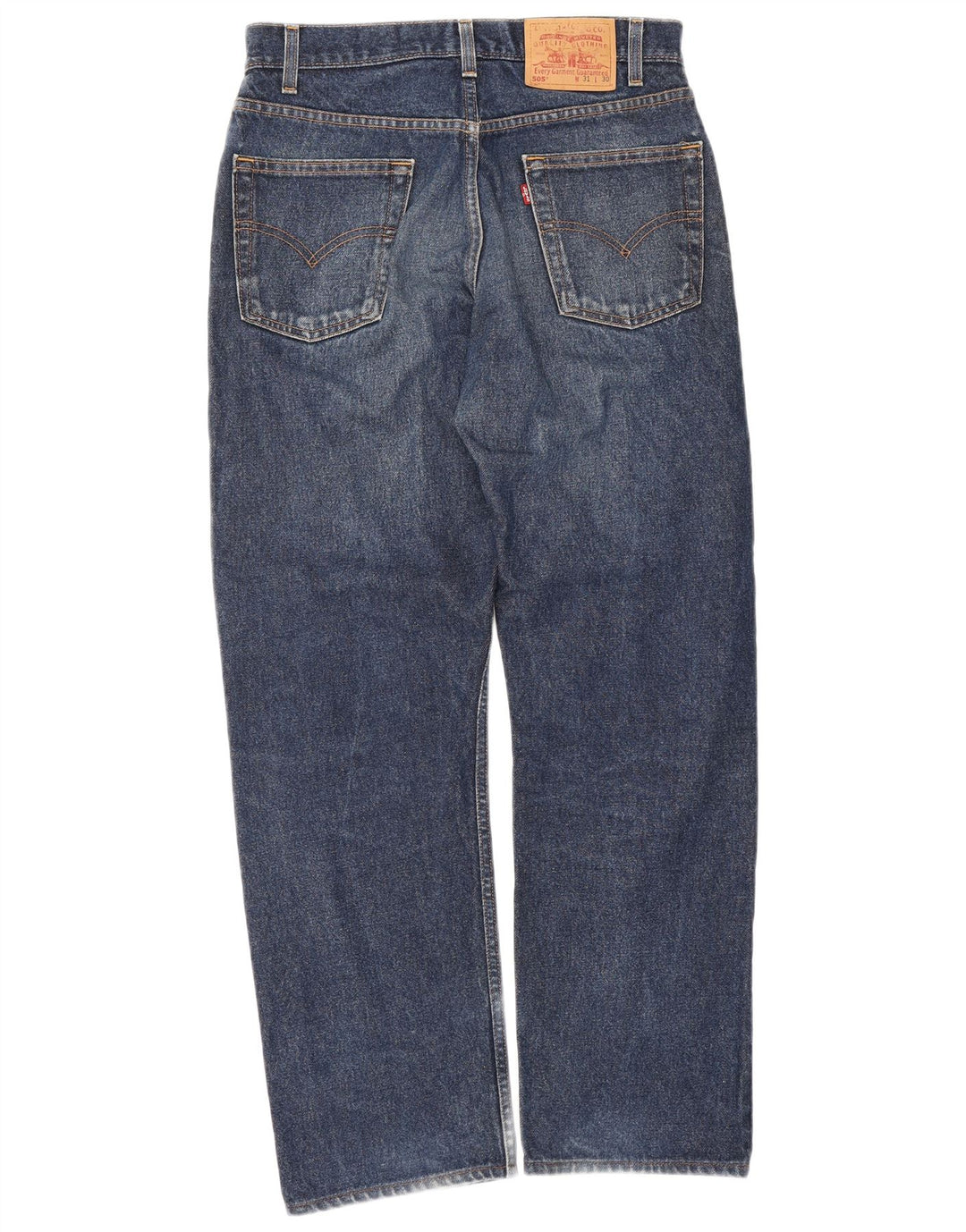 Levi's Mens 505 Regular Fit Straight Jeans W31 L30 Μπλε βαμβακερό