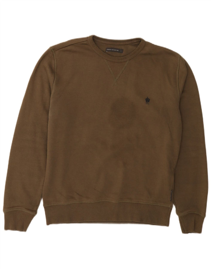 Ανδρικό φούτερ French Connection Jumper Μεγάλο Χακί Βαμβακερό