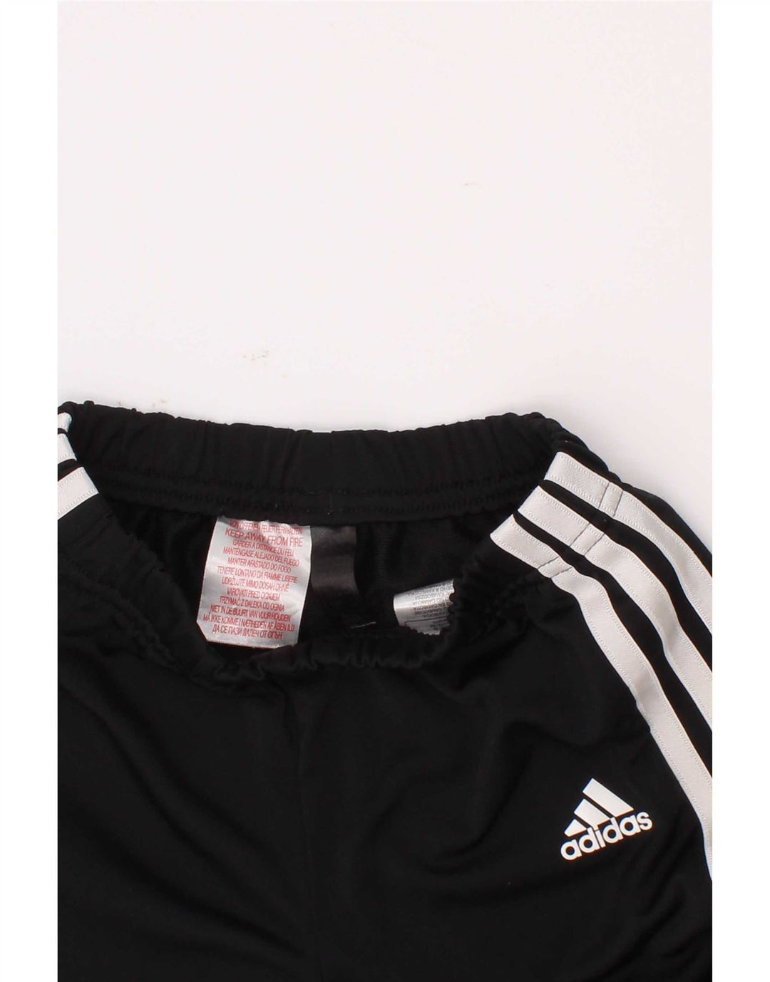 Adidas Boys Tracksuit Trousers Joggers 5-6 Years Black Polyester