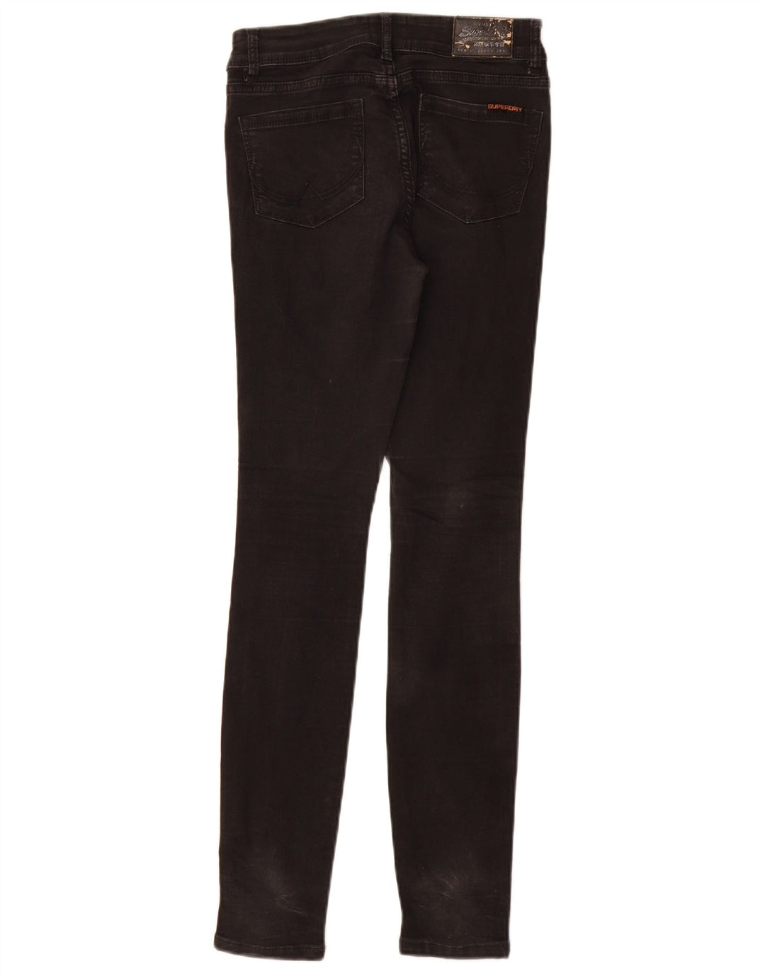 Γυναικείο Skinny Jeans SUPERDRY W25 L30 Μαύρο βαμβακερό