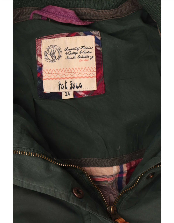 Fat Face Γυναικείο μπουφάν UK 14 Large Green Polyester
