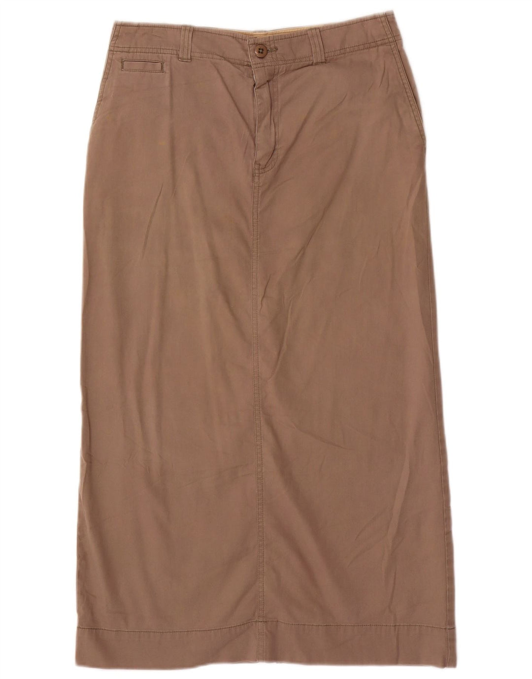 EDDIE BAUER Γυναικεία ίσια φούστα US 8 Medium W30 Γκρι Βαμβακερή