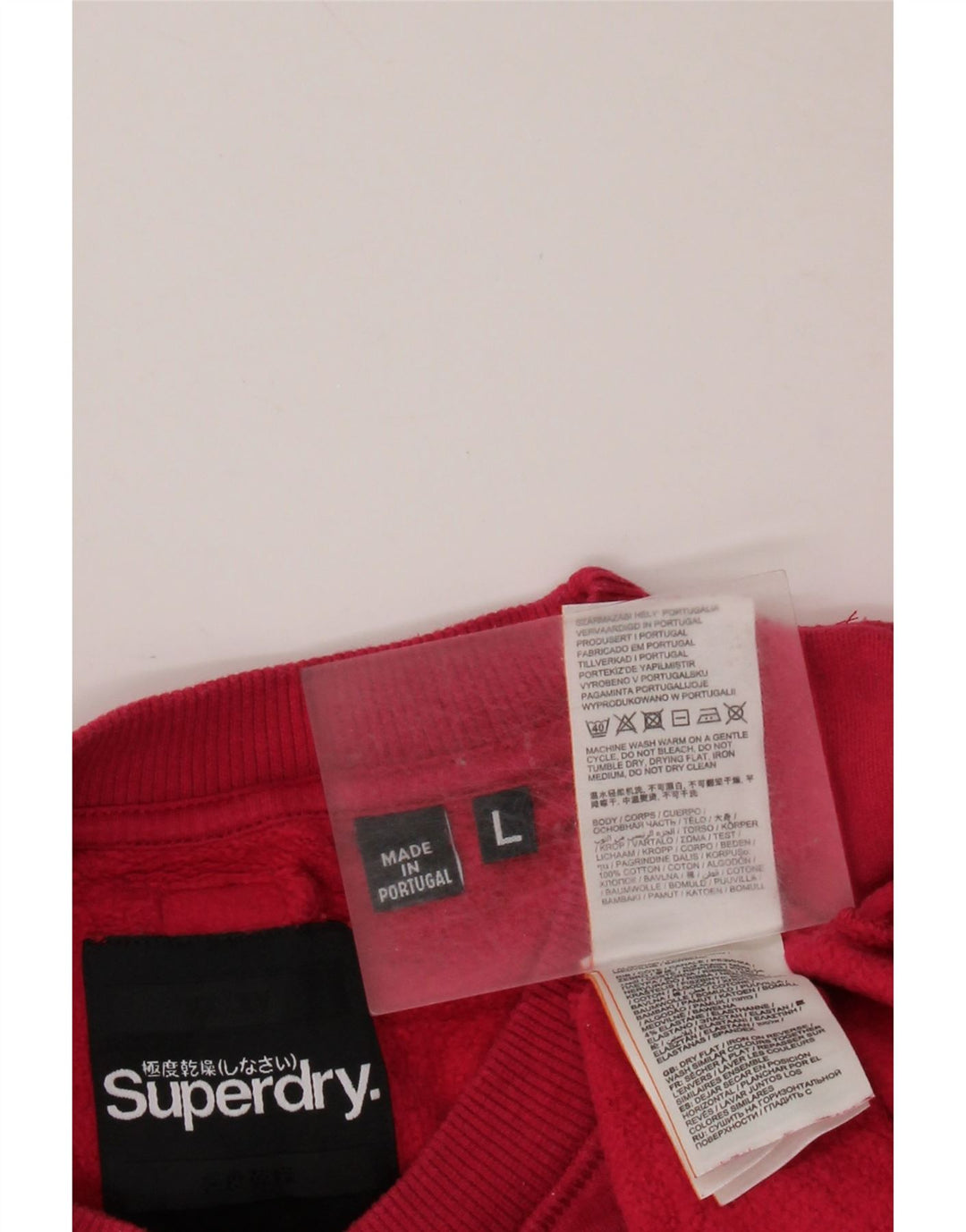 Ανδρικό γραφικό φούτερ SUPERDRY Jumper μεγάλο ροζ βαμβακερό