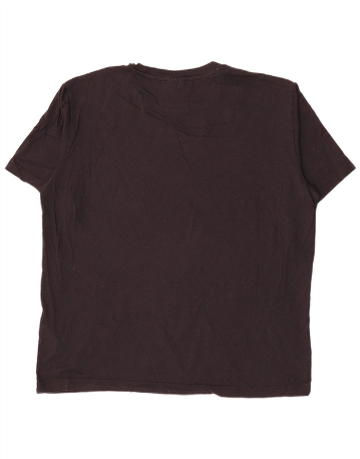 Ανδρικό γραφικό T-Shirt Champion Top μεγάλο μαύρο βαμβακερό