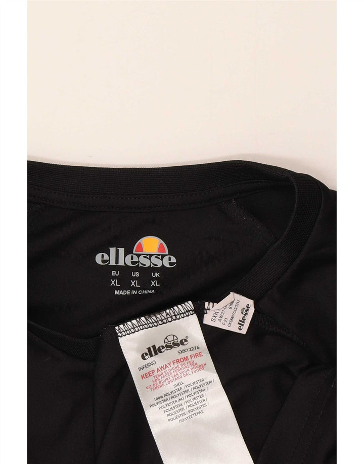 Ανδρικό T-Shirt Ellesse Top XL Μαύρο πολυεστέρα