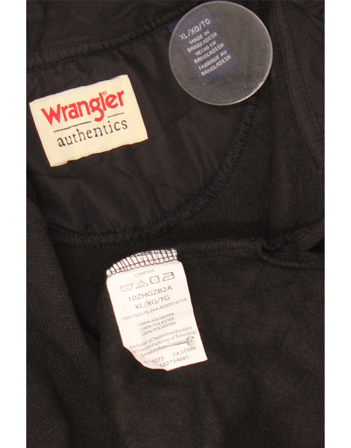 Ανδρικό φούτερ με φερμουάρ Wrangler Jumper XL Μαύρο πολυεστέρα