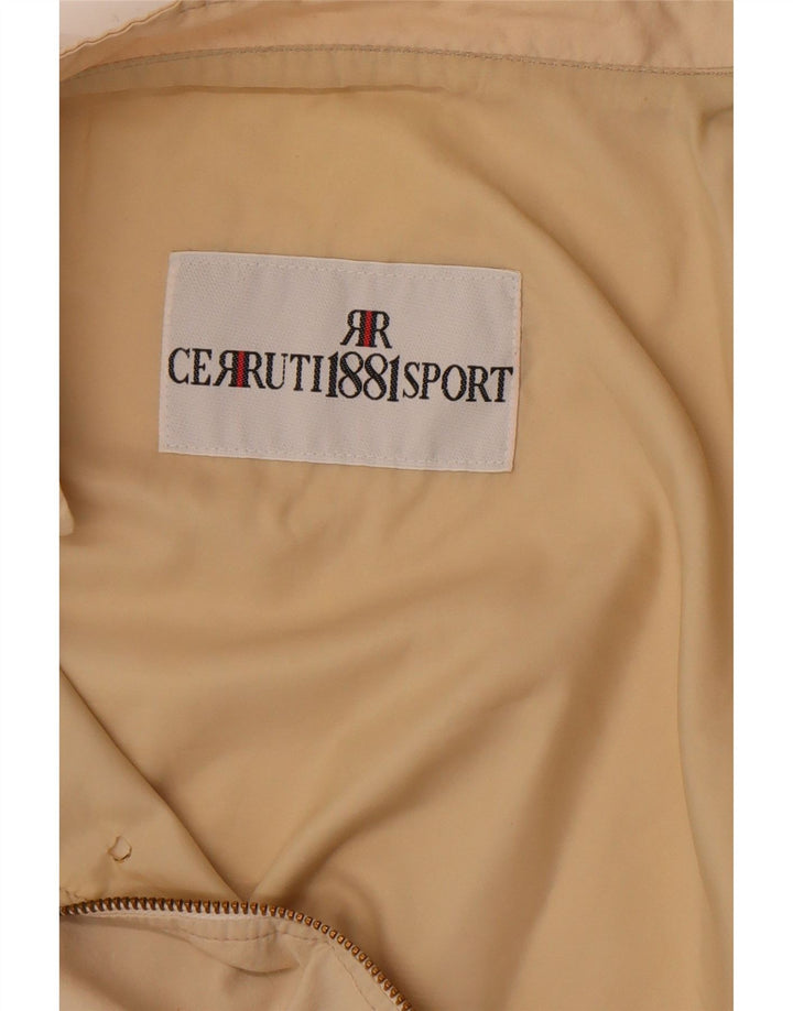 Cerruti 1881 Mens Bomber Jacket UK 36 Small Beige
