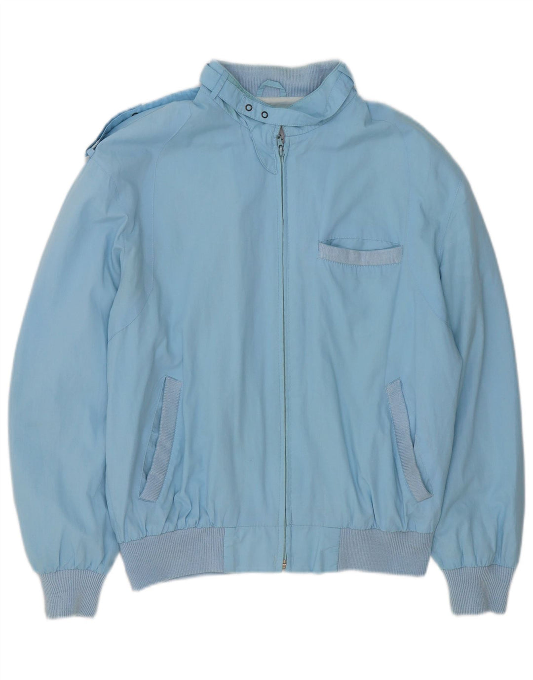 Vintage Ανδρικό Military Bomber Jacket UK 36 Small Blue Polyester