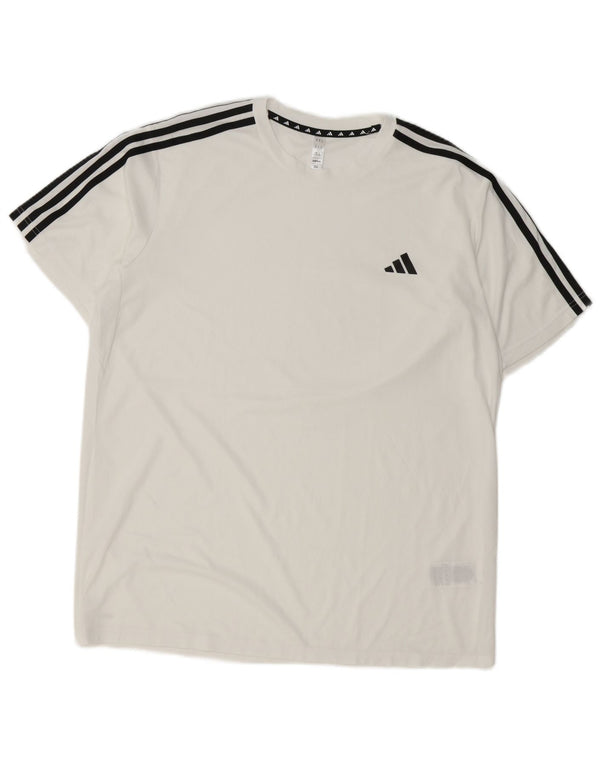 Adidas Ανδρικό T-Shirt Aeroready Top XL Λευκό Πολυεστέρας