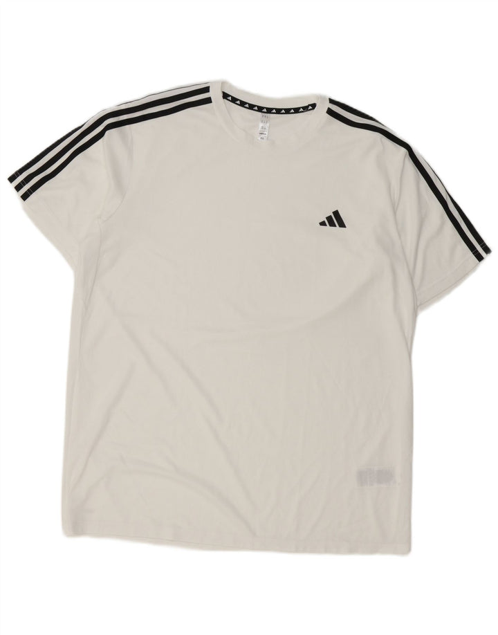 Adidas Ανδρικό T-Shirt Aeroready Top XL Λευκό Πολυεστέρας