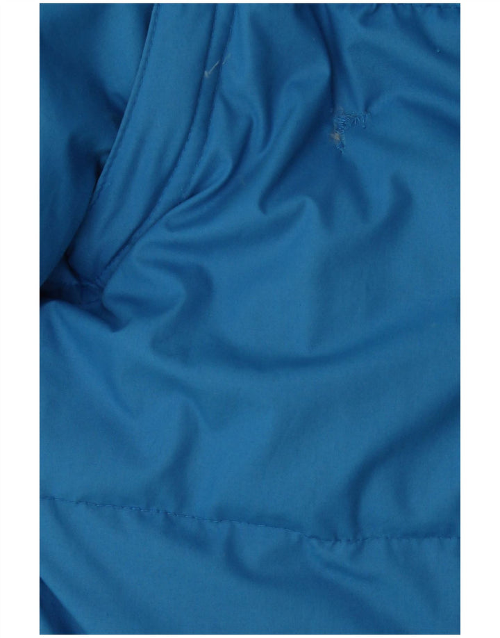 VINTAGE Boys padded Jacket 15-16 Years Blue Polyester