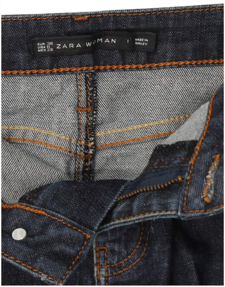 ZARA Γυναικεία Τζιν Φούστα EU 38 Small W28 Navy Blue