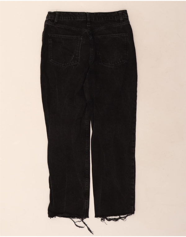 Zara Γυναικεία στραβά τζιν EU 40 Medium W30 L26 Μαύρο βαμβακερό