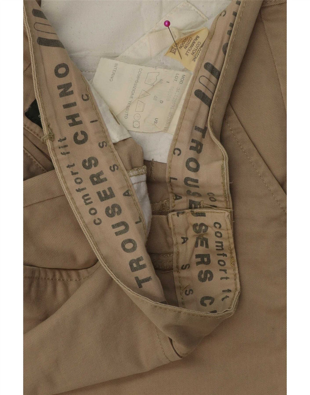 CLASSIC Ανδρικό παντελόνι Chino IT 48 Medium W32 L31 Χακί βαμβακερό