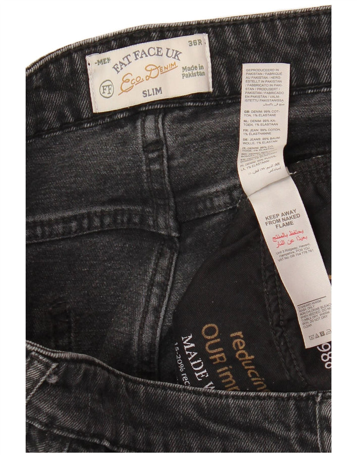 FAT FACE Ανδρικό Slim Jeans W36 L31 Γκρι βαμβακερό
