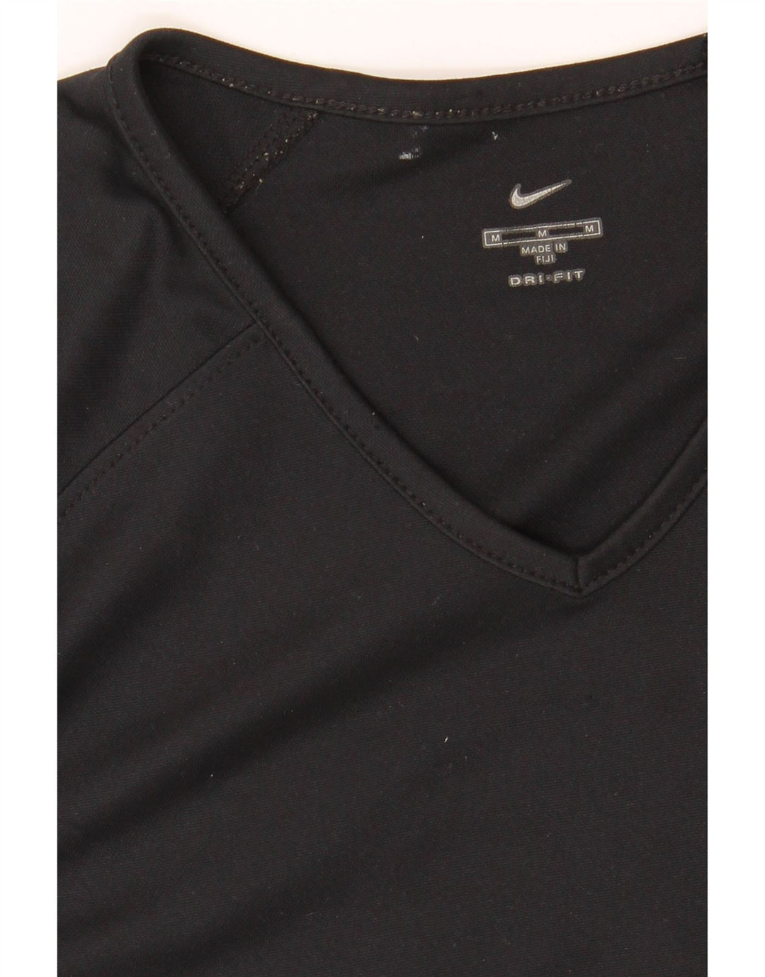 NIKE Womens Dri Fit T-Shirt Top UK 14 Medium Black Polyester Vintage Nike and Second-Hand Nike from Messina Hembry 