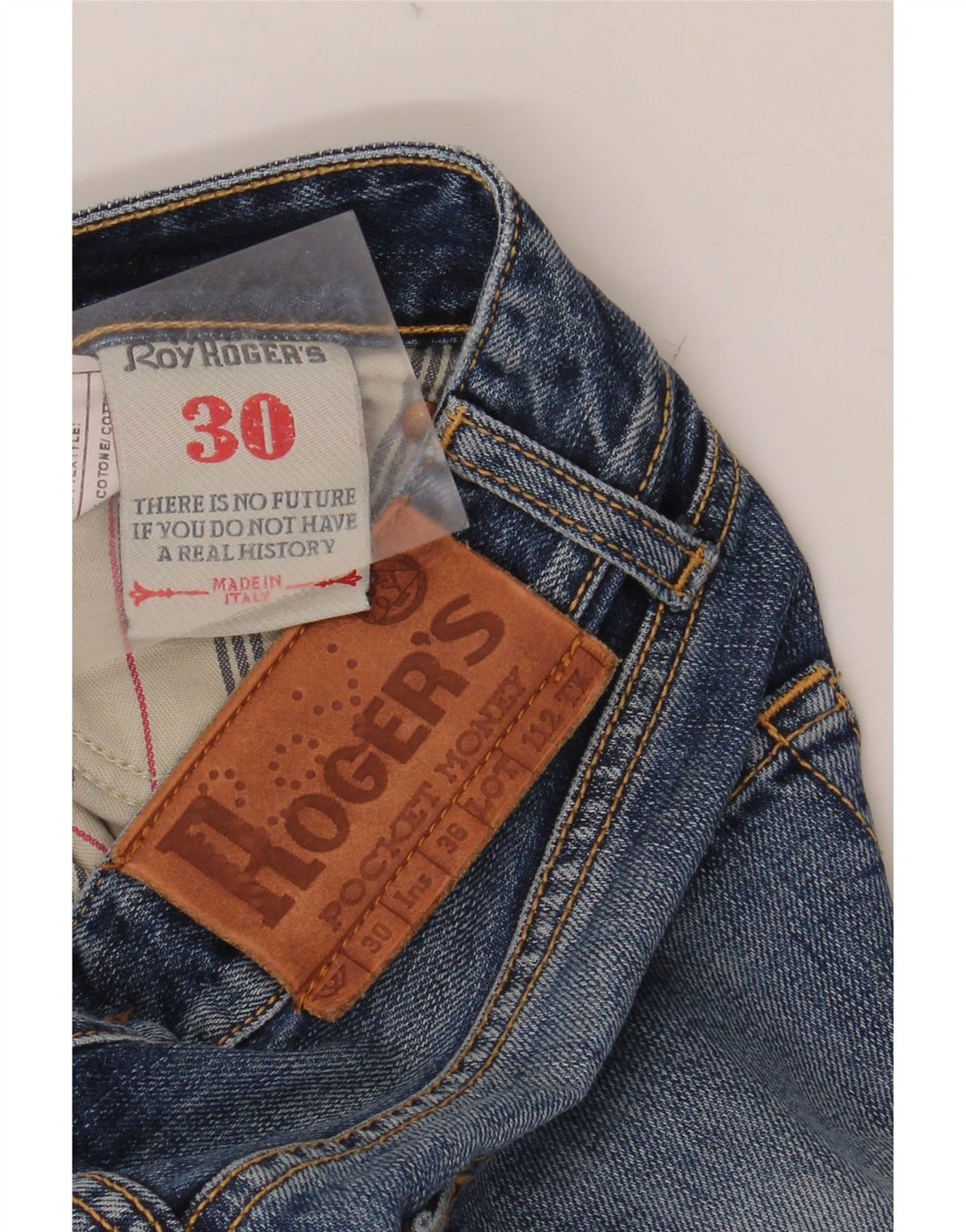 ROY ROGERS Γυναικείο ίσιο τζιν W30 L32 Μπλε βαμβακερό