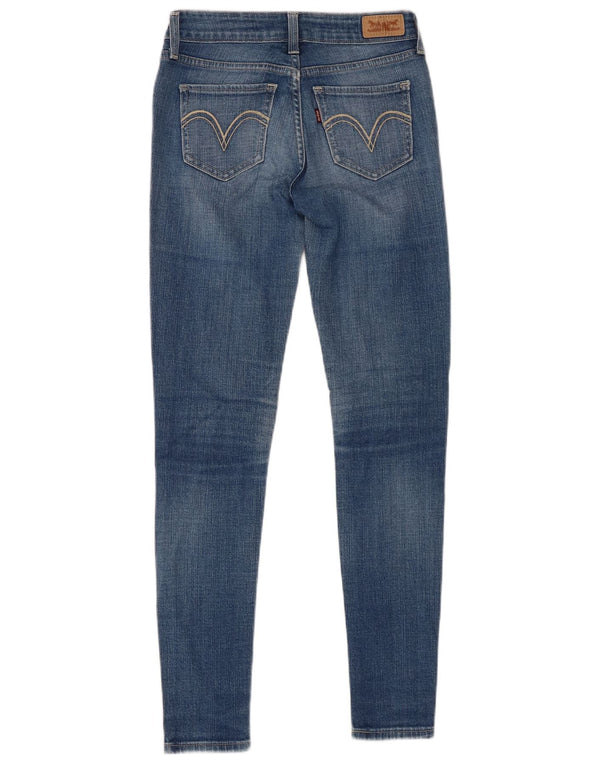 LEVI'S Γυναικείο κολάν Skinny Jeans W26 L29 Κόκκινο βαμβακερό