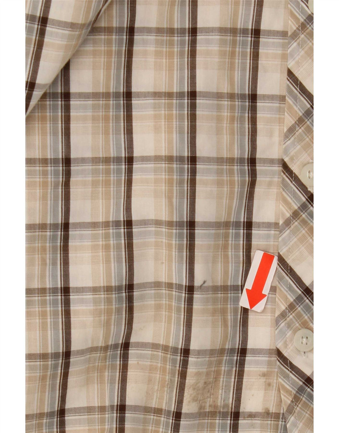 Ben Sherman Ανδρικό Πουκάμισο Μεγάλο Μπεζ βαμβακερό βαμβακερό