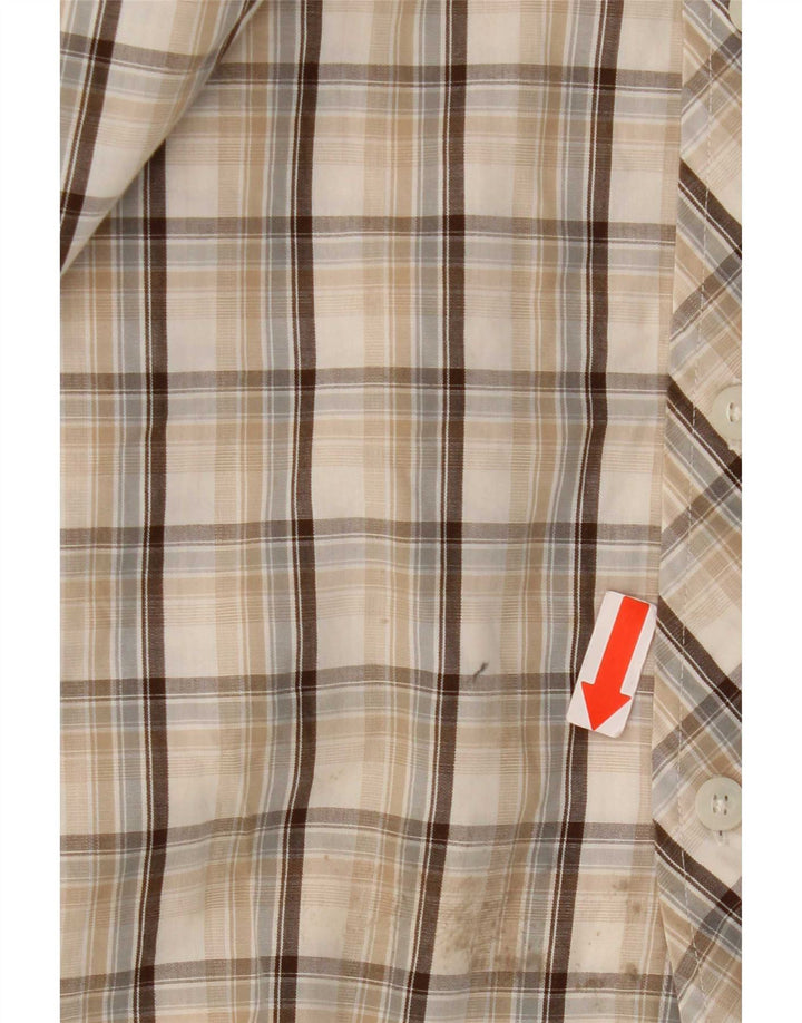 Ben Sherman Ανδρικό Πουκάμισο Μεγάλο Μπεζ βαμβακερό βαμβακερό