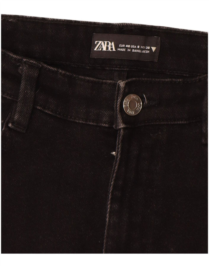 ZARA Γυναικείο Crop Slim Jeans EU 40 Medium W30 L25 Μαύρο