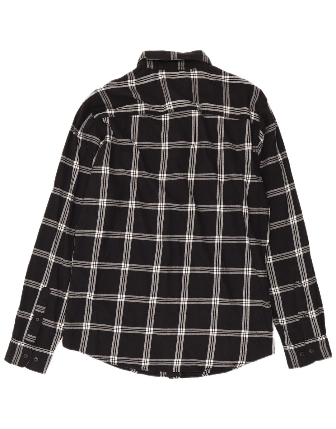 Jack & Jones Ανδρικό φανελένιο πουκάμισο μεγάλο μαύρο βαμβακερό