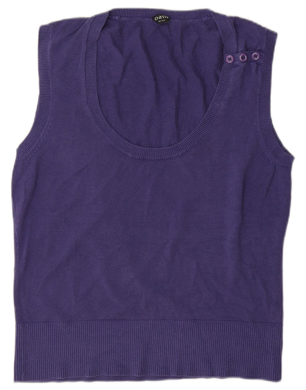 Γυναικείο γιλέκο Oasis UK 16 Large Navy Blue Cotton