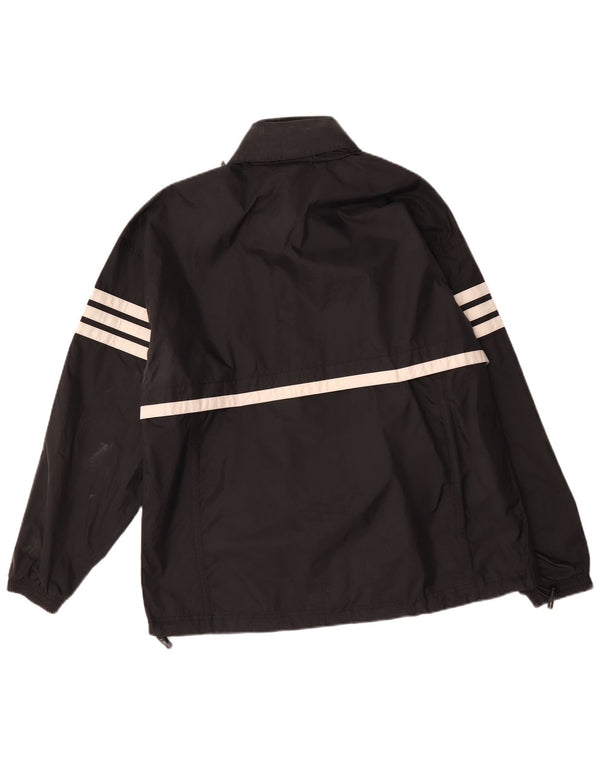 Adidas Ανδρικό μπουφάν βροχής με κουκούλα UK 40/42 Medium Black Nylon