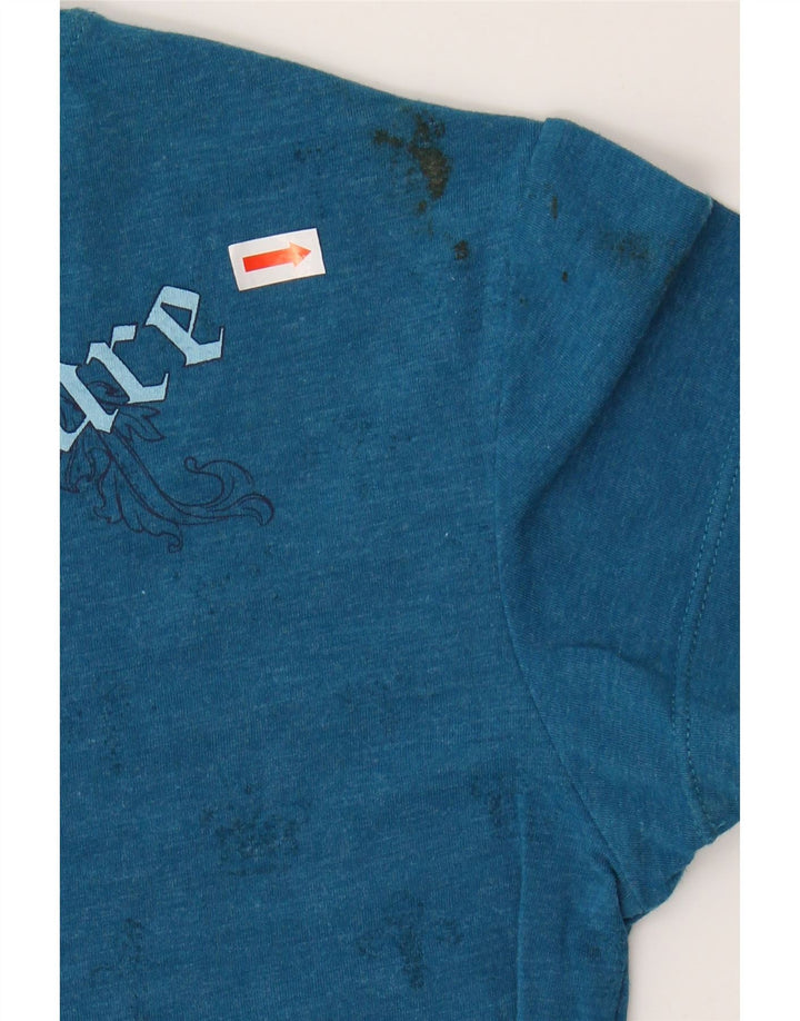 HARD ROCK CAFE Γυναικείο γραφικό μπλουζάκι San Diego Top UK 8 Small Blue Cotton