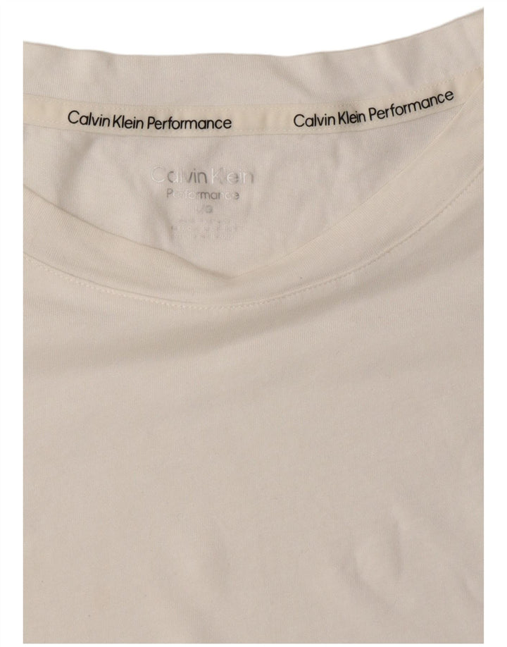 Γυναικείο T-Shirt CALVIN KLEIN Top UK 16 Large White
