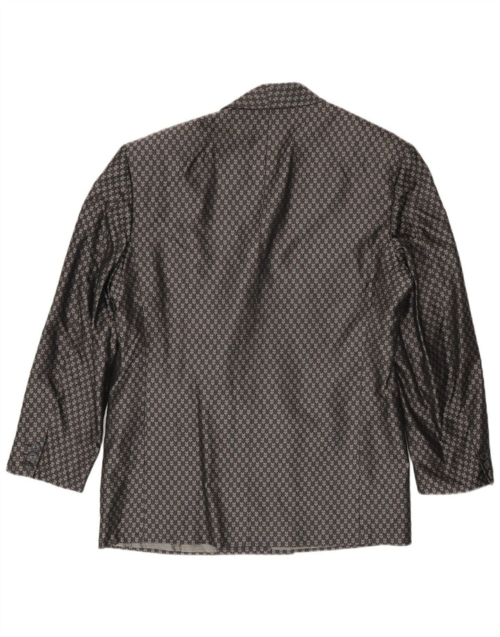 Pal Zileri Ανδρικό Μπουφάν Blazer Διπλό στήθος IT 48 Medium Grey Geometric