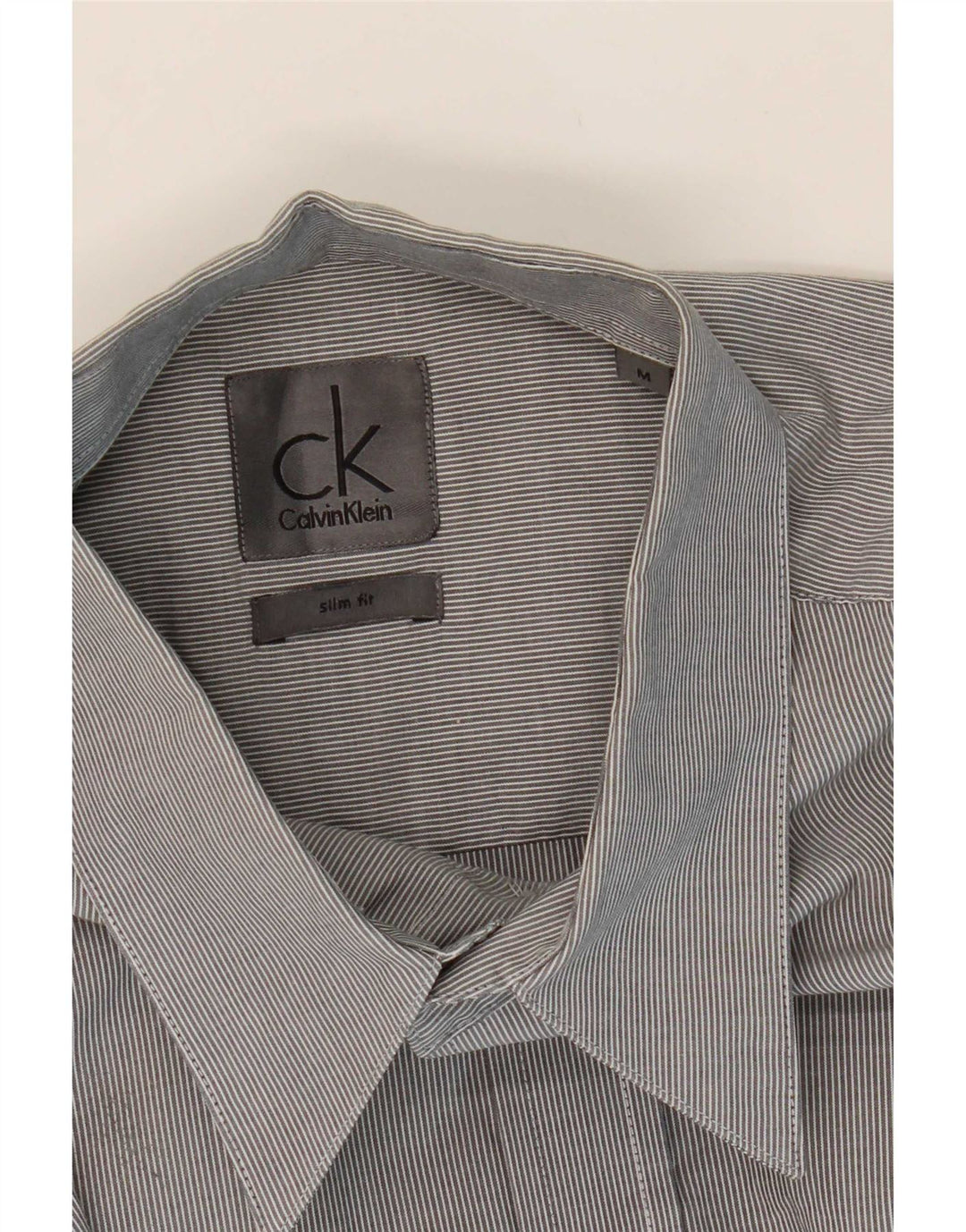 Ανδρικό πουκάμισο Calvin Klein Slim Fit Βαμβακερό μεσαίο γκρι