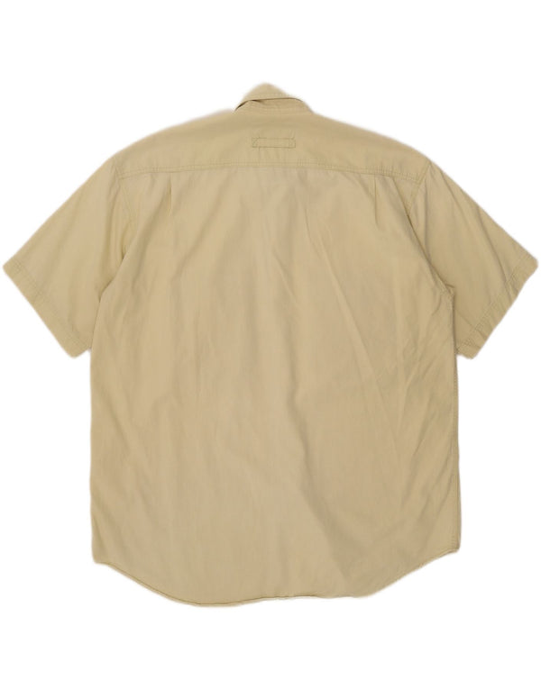 Camel Active Mens Utility κοντομάνικο πουκάμισο XL μπεζ βαμβακερό
