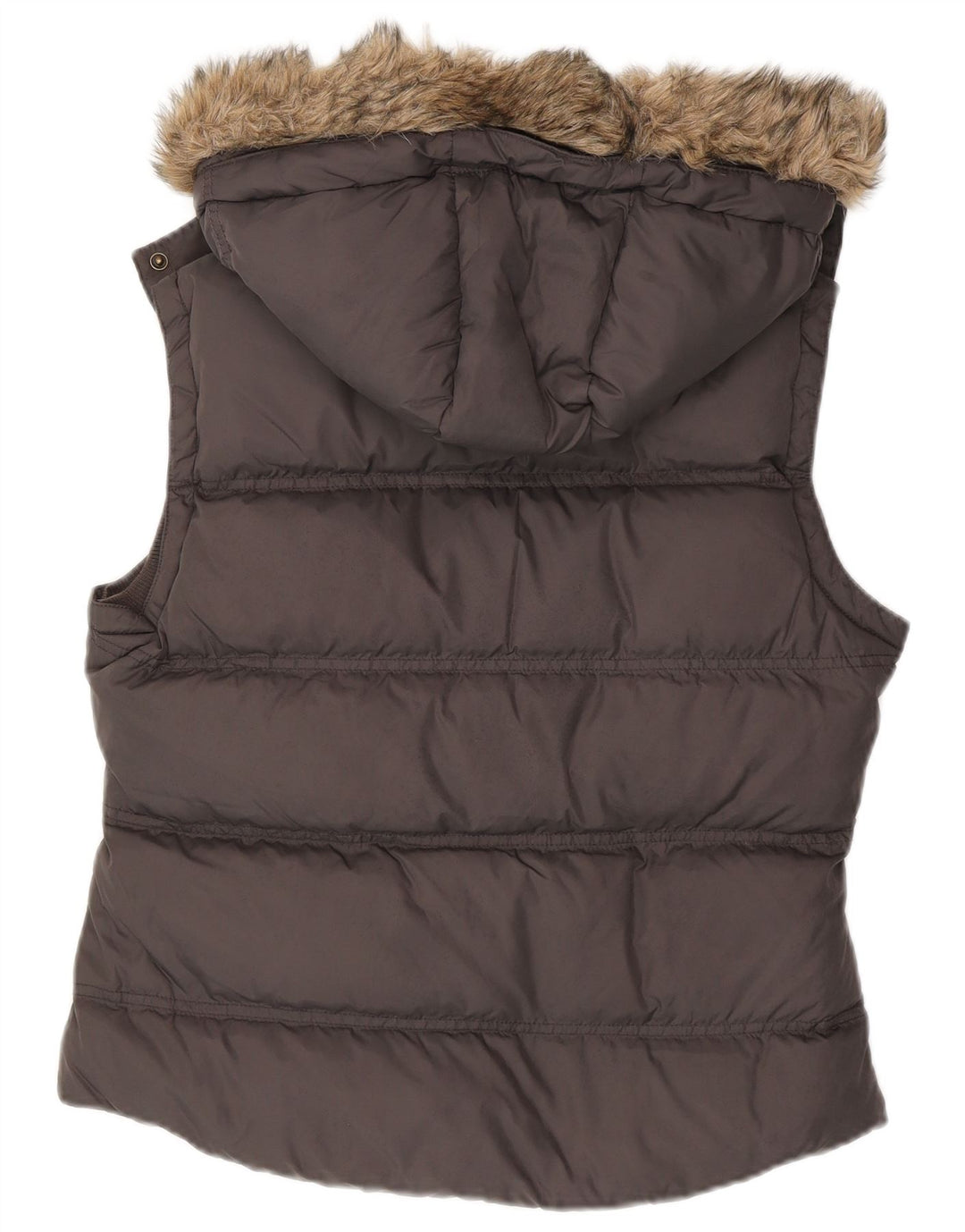 JACK WILLS Γυναικεία κουκούλα με επένδυση Gilet UK 12 Medium Grey Nylon