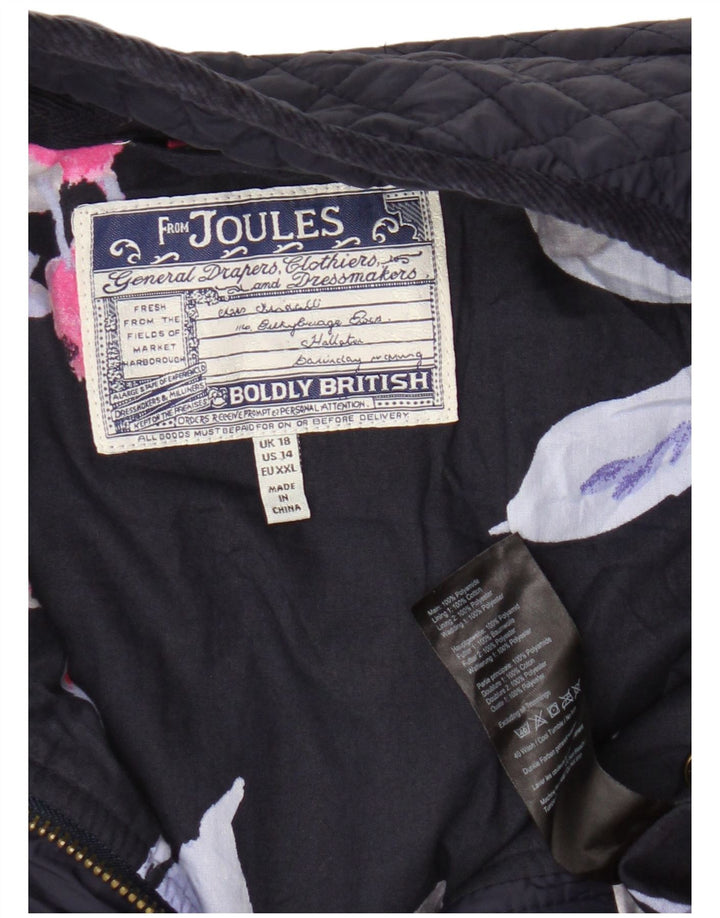 Joules Γυναικείο Καπιτονέ μπουφάν UK 18 XL Navy Blue Polyamide