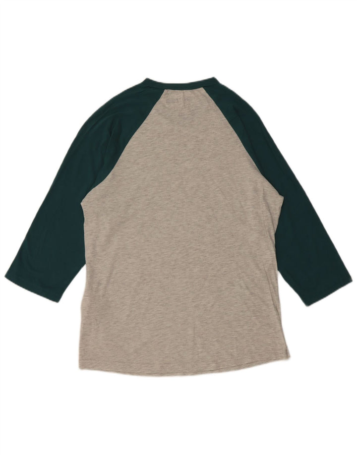 Ανδρικό VANS Custom Fit Graphic Top 3/4 Small Grey Colourblock βαμβακερό