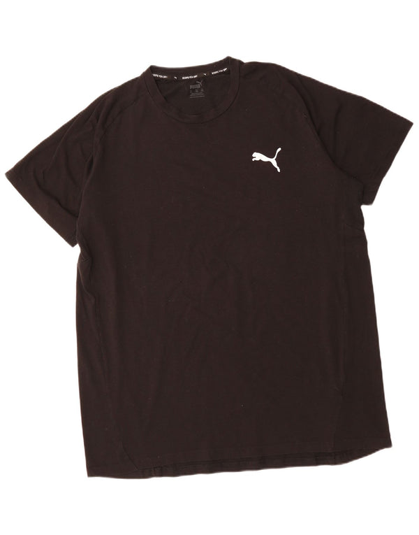 PUMA Mens T-Shirt Top 2XL Black