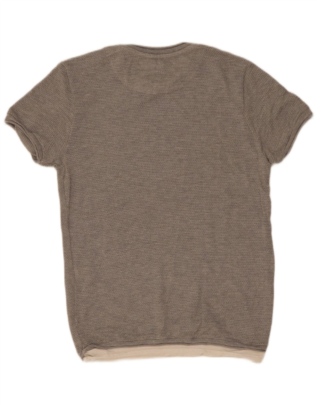 Ανδρικό T-Shirt Zara Τοπ μεσαίο γκρι βαμβακερό