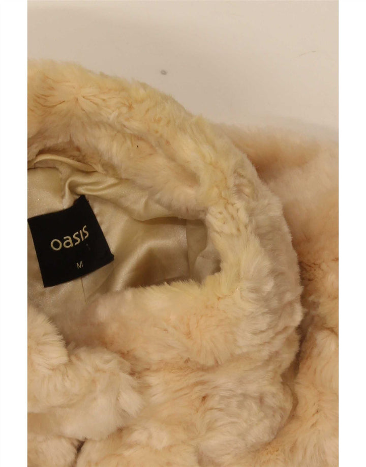 Oasis Γυναικείο Μπουφάν από Faux Fur UK 14 Medium Beige