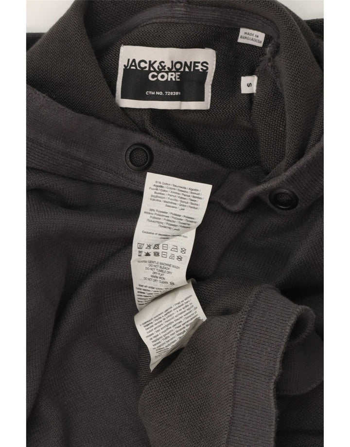 Jack & Jones Ανδρικό μπλουζάκι με κουκούλα, μικρό γκρι βαμβακερό