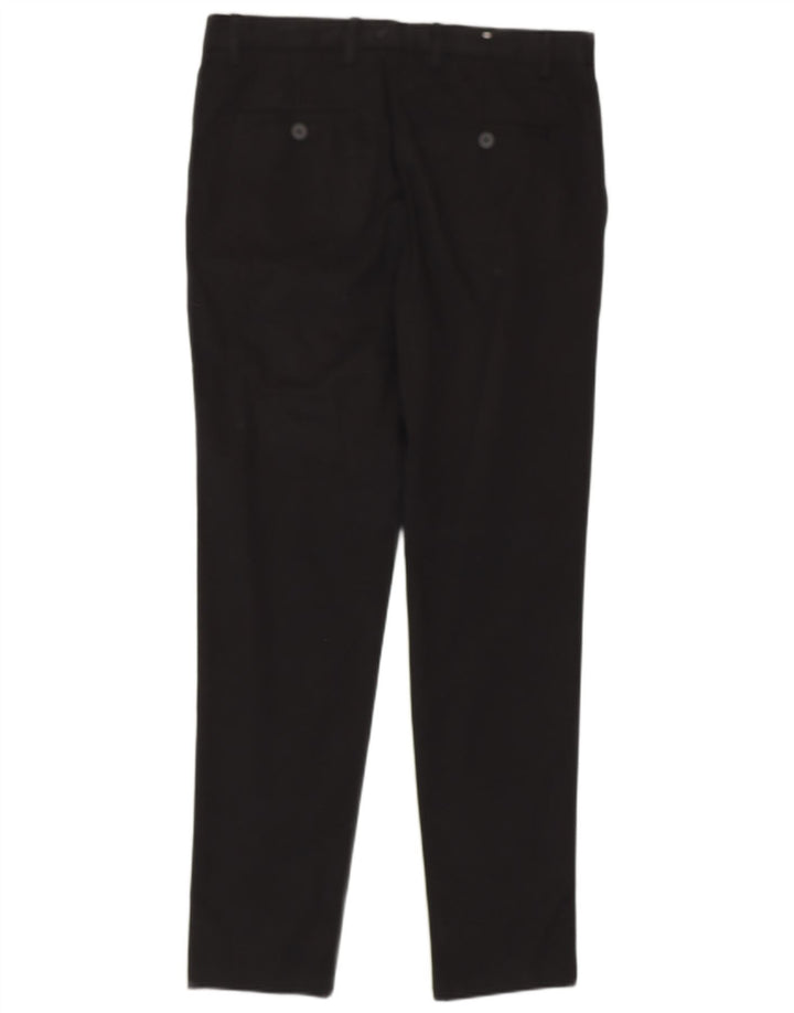 Ανδρικό Slim Suit Παντελόνι ZARA EU 42 Large W32 L31 Μαύρο βαμβακερό