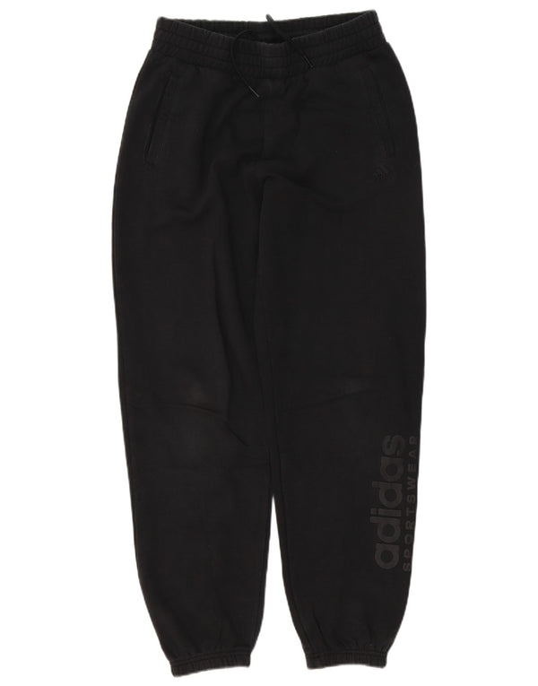 Adidas Boys Graphic αθλητική φόρμα παντελόνι Joggers 13-14 ετών μαύρο βαμβακερό